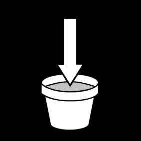 fill a flowerpot